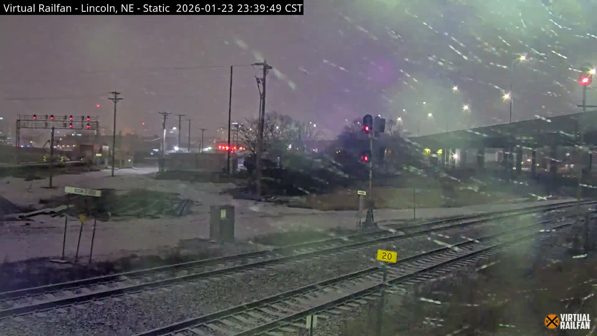 Lincoln Railroad Junction Live Cam - Lincoln, Lancaster,Nebraska, USA 