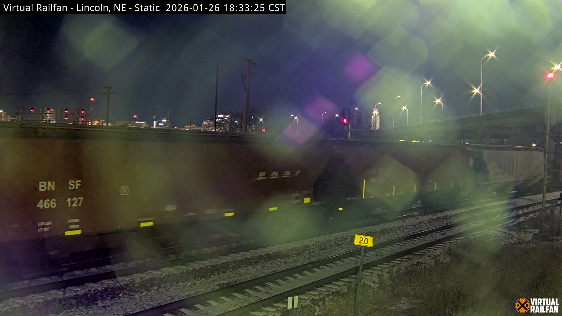 Lincoln Railroad Junction Live Cam - Lincoln, Lancaster,Nebraska, USA 