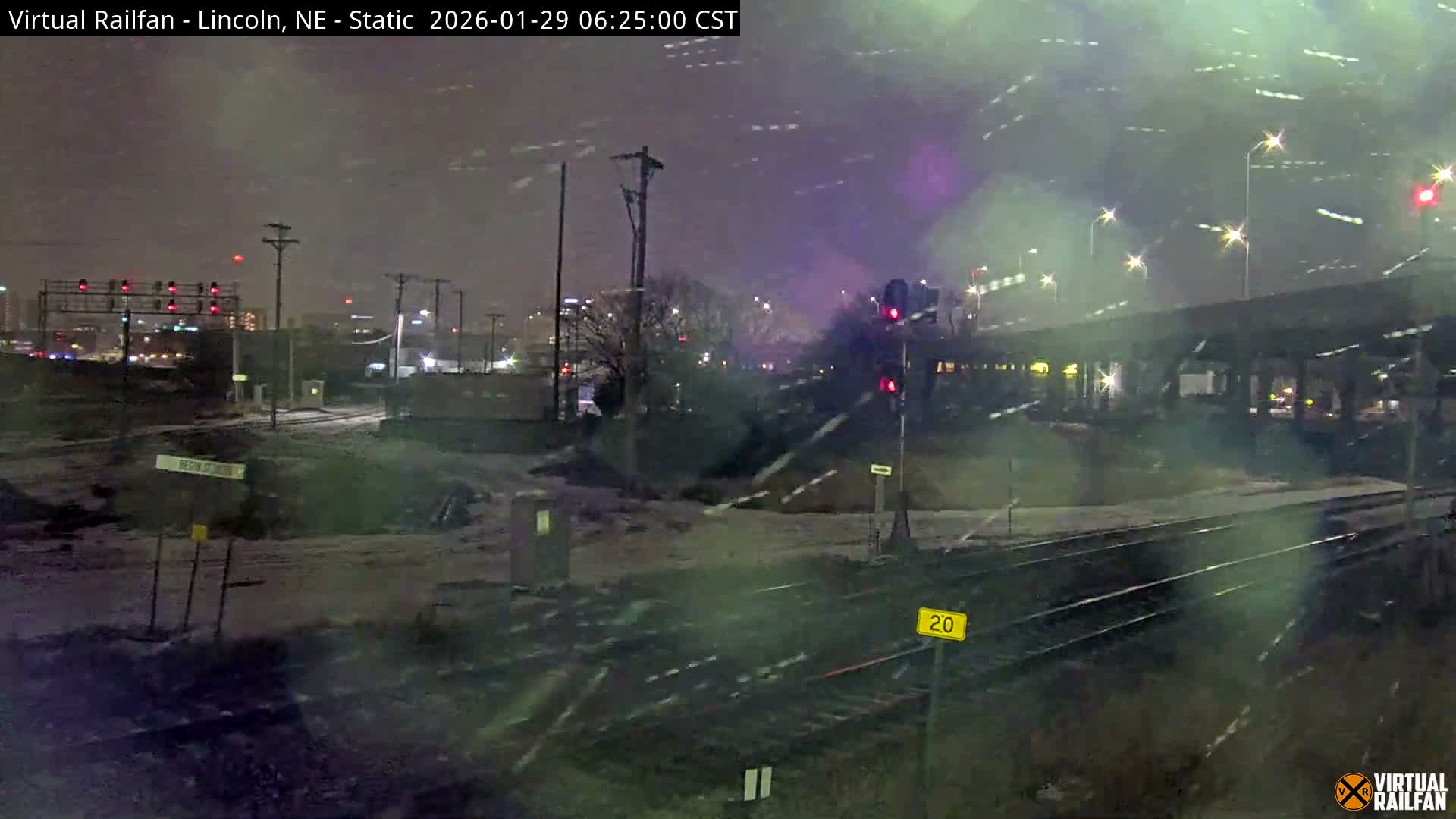 Lincoln Railroad Junction Live Cam - Lincoln, Lancaster,Nebraska, USA 
