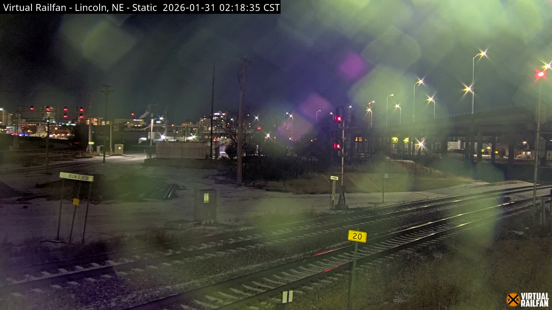 Lincoln Railroad Junction Live Cam - Lincoln, Lancaster,Nebraska, USA 