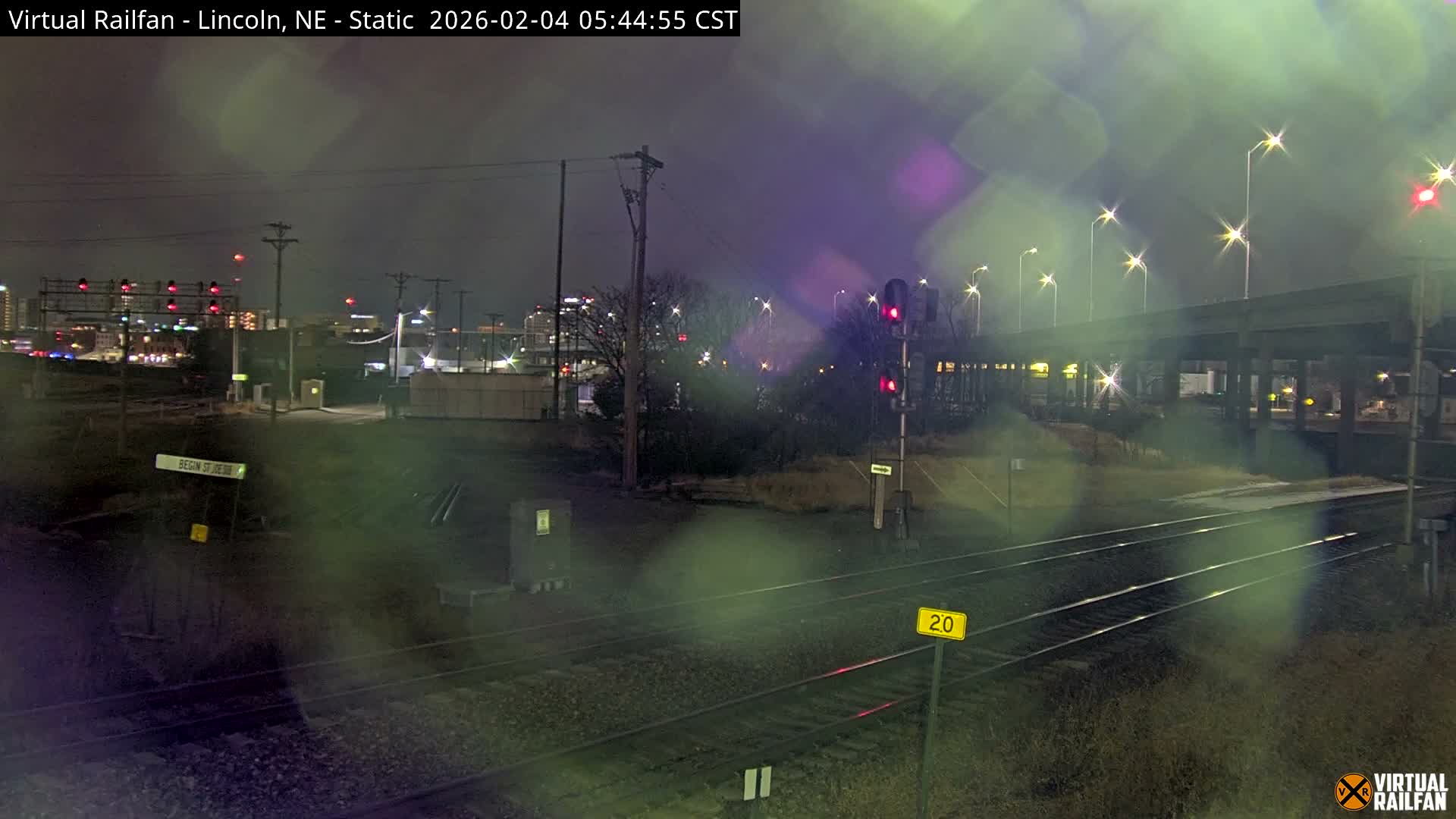 Lincoln Railroad Junction Live Cam - Lincoln, Lancaster,Nebraska, USA 