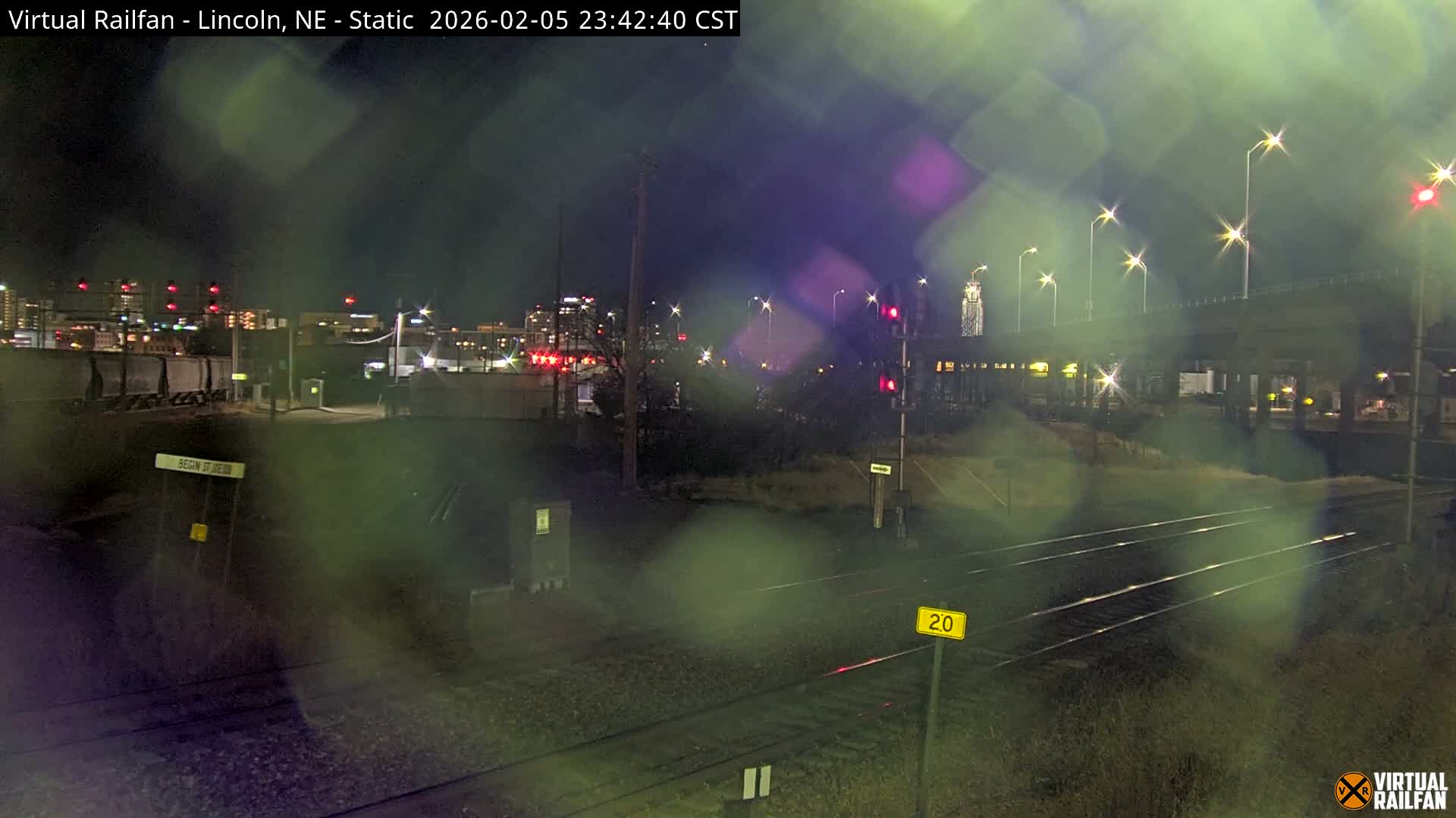 Lincoln Railroad Junction Live Cam - Lincoln, Lancaster,Nebraska, USA 