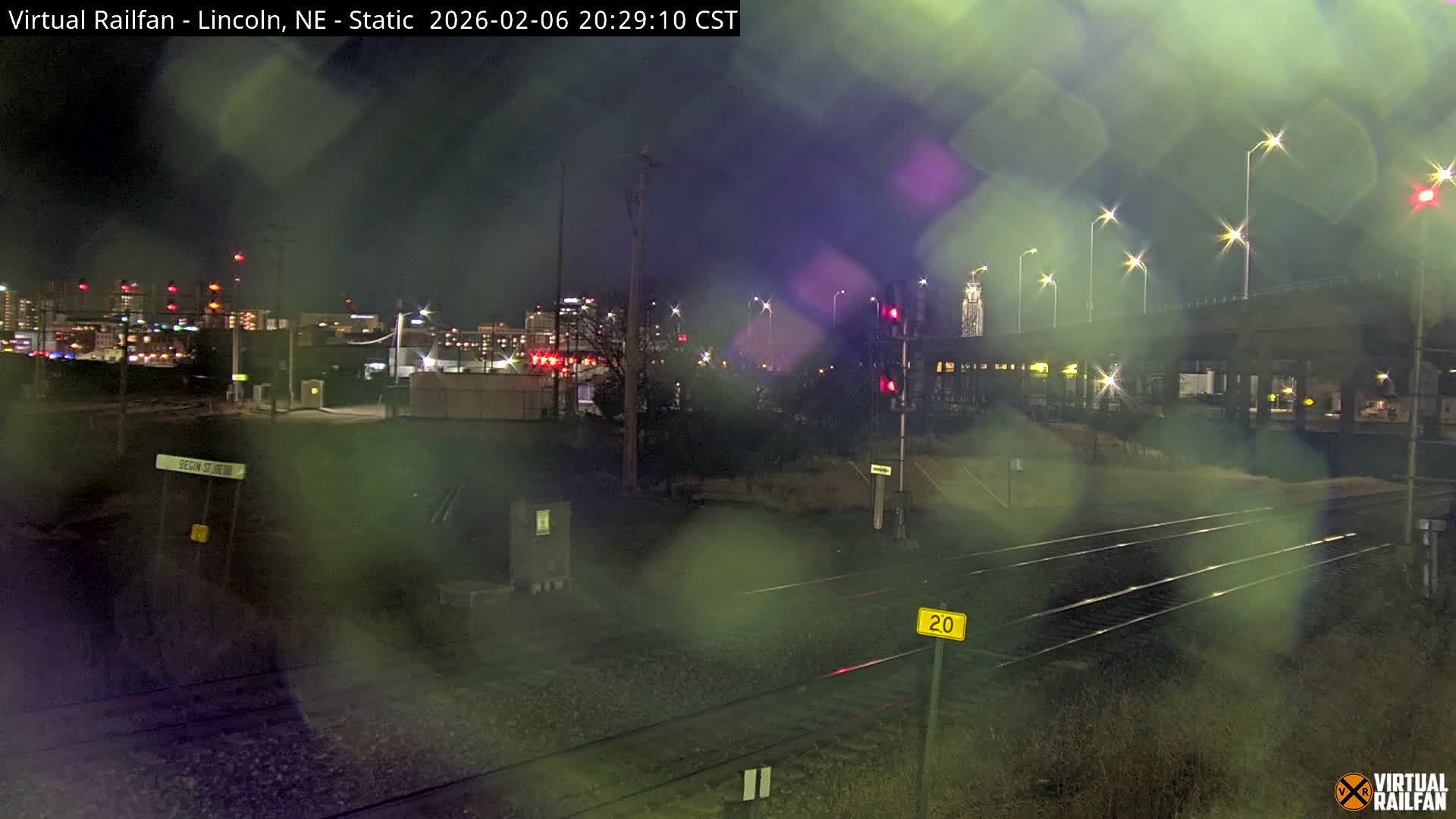 Lincoln Railroad Junction Live Cam - Lincoln, Lancaster,Nebraska, USA 