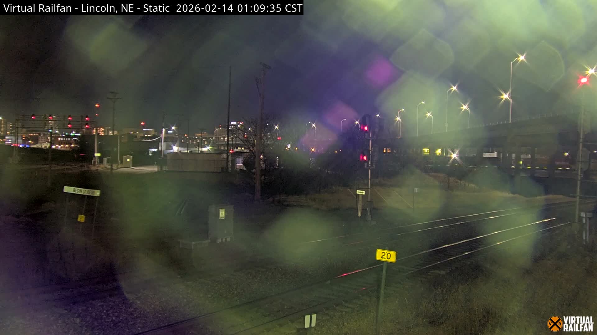 Lincoln Railroad Junction Live Cam - Lincoln, Lancaster,Nebraska, USA 