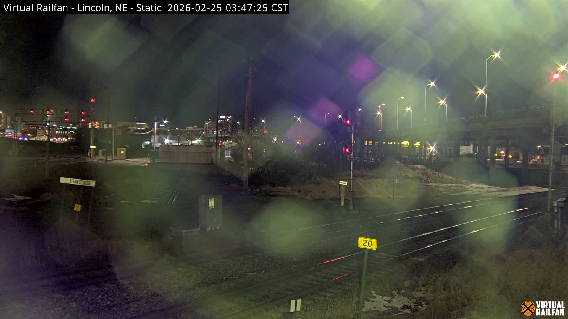 Lincoln Railroad Junction Live Cam - Lincoln, Lancaster,Nebraska, USA 