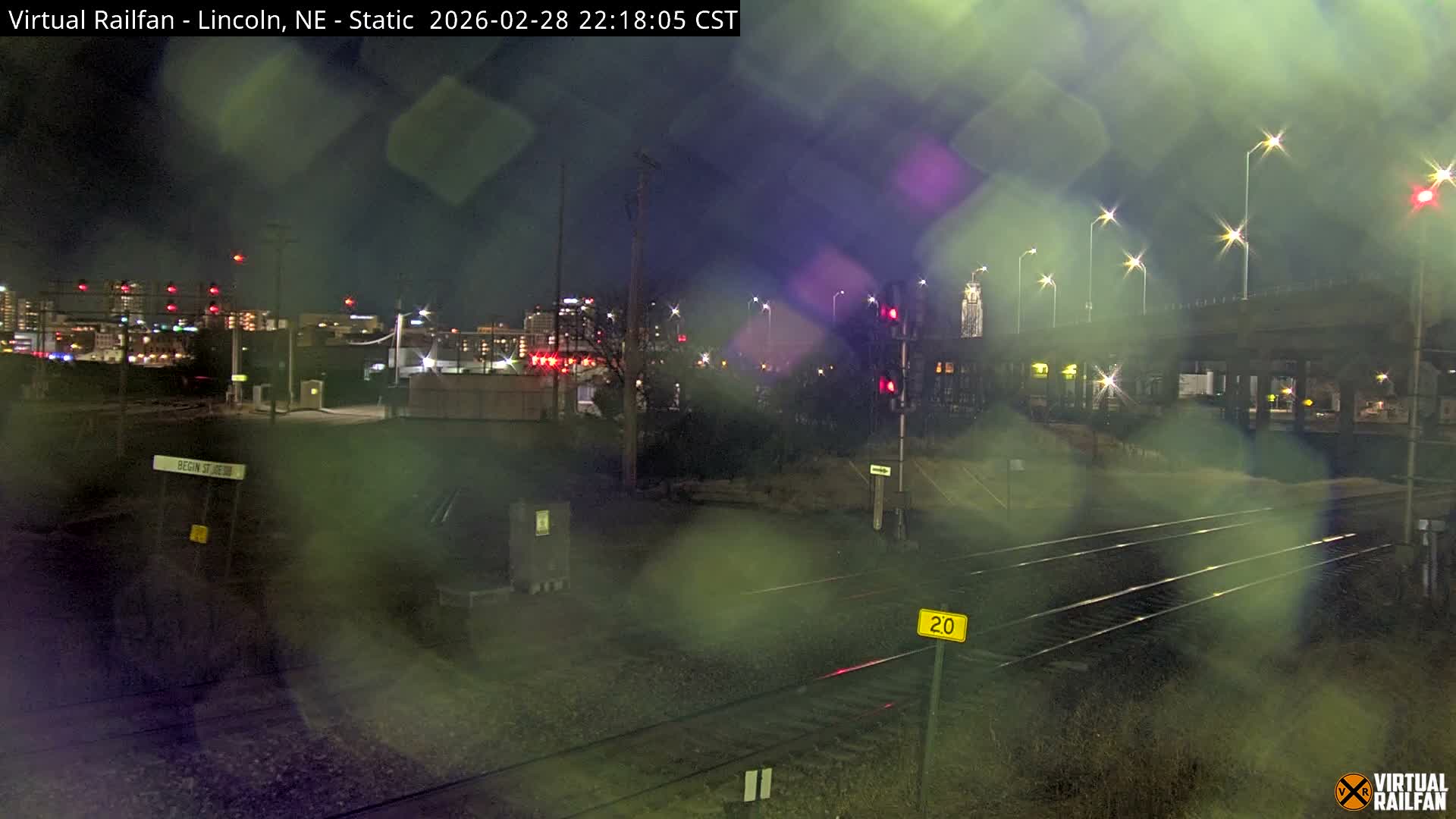 Lincoln Railroad Junction Live Cam - Lincoln, Lancaster,Nebraska, USA 