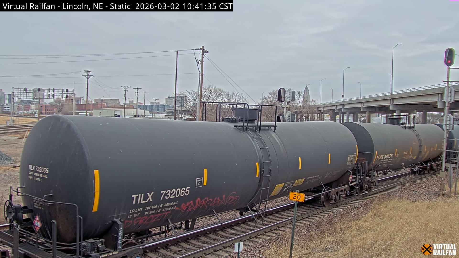 Lincoln Railroad Junction Live Cam - Lincoln, Lancaster,Nebraska, USA 