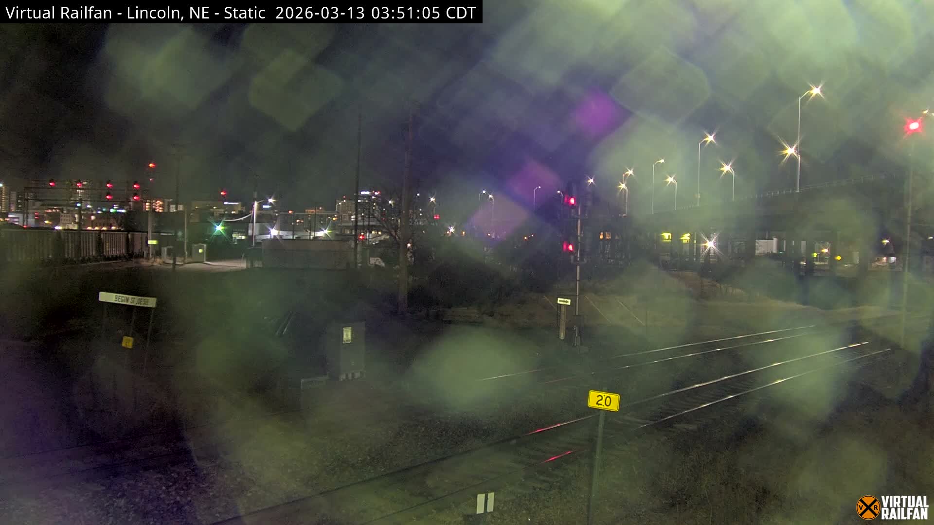 Lincoln Railroad Junction Live Cam - Lincoln, Lancaster,Nebraska, USA 