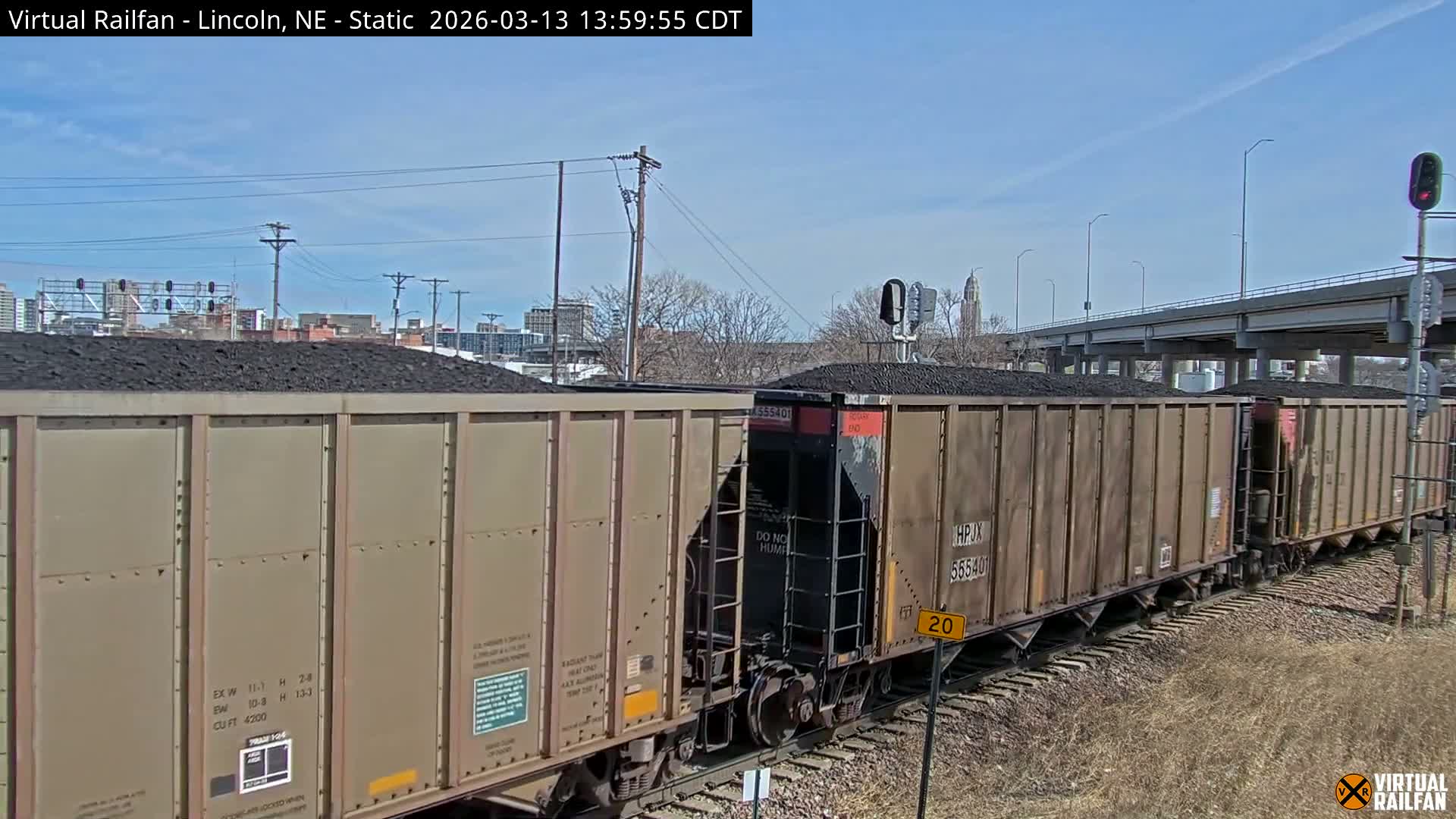 Lincoln Railroad Junction Live Cam - Lincoln, Lancaster,Nebraska, USA 