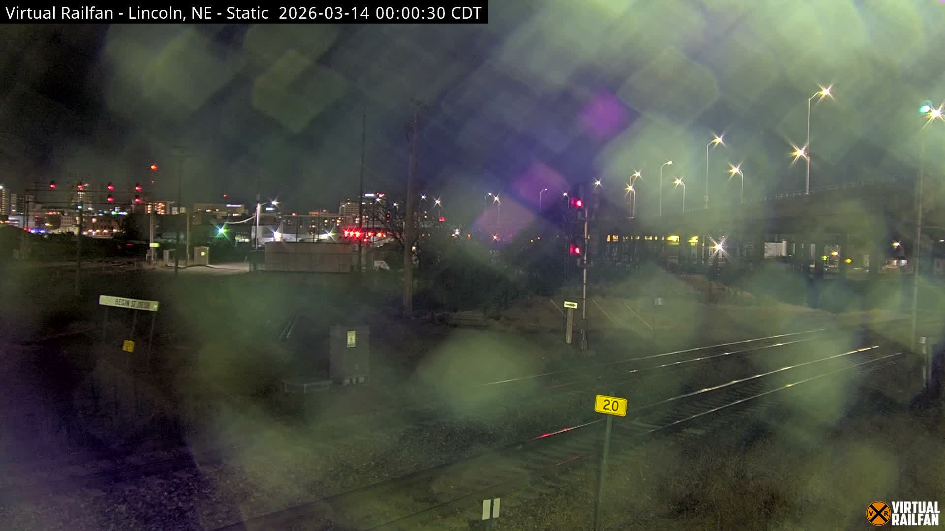 Lincoln Railroad Junction Live Cam - Lincoln, Lancaster,Nebraska, USA 