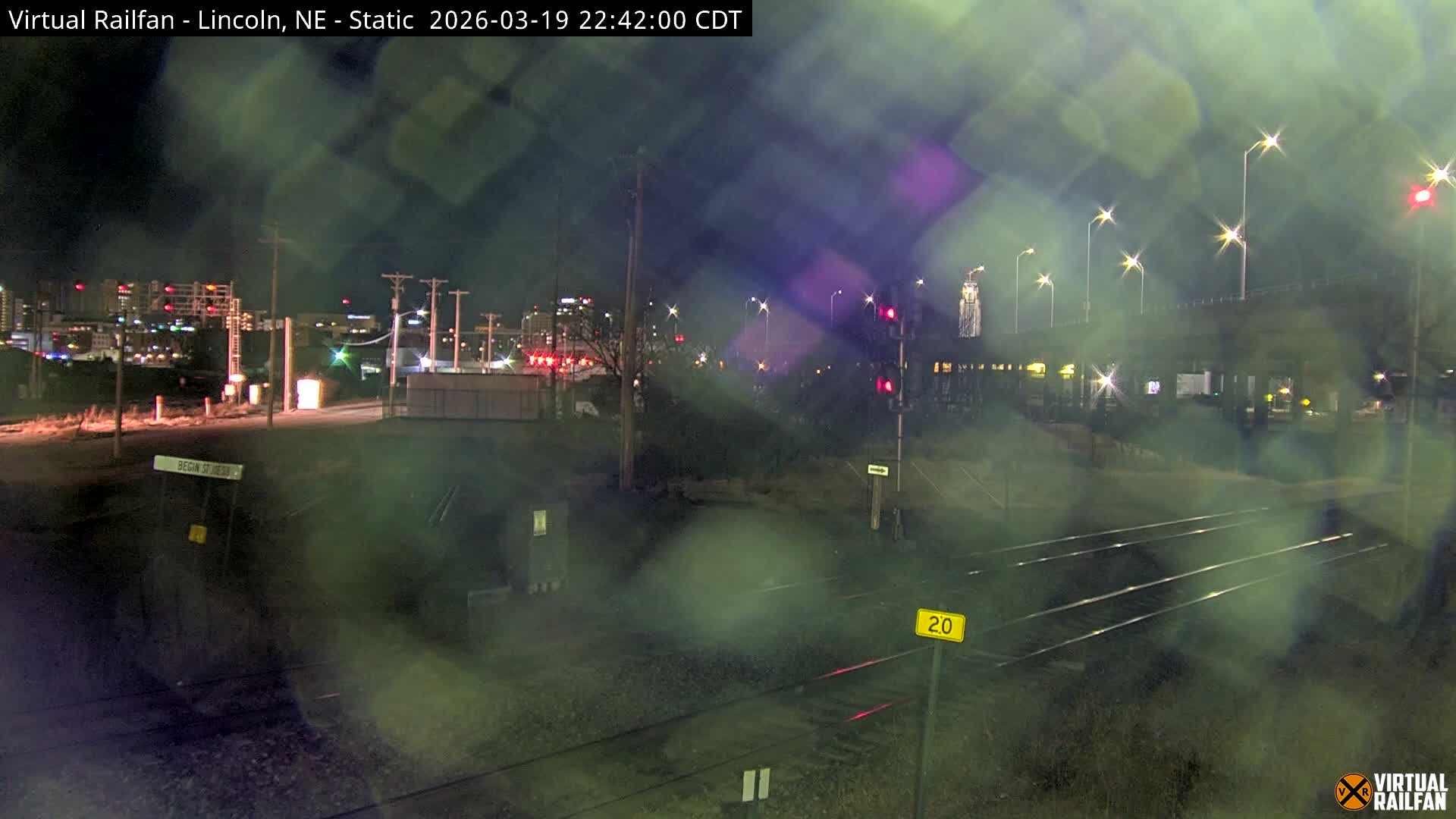Lincoln Railroad Junction Live Cam - Lincoln, Lancaster,Nebraska, USA 