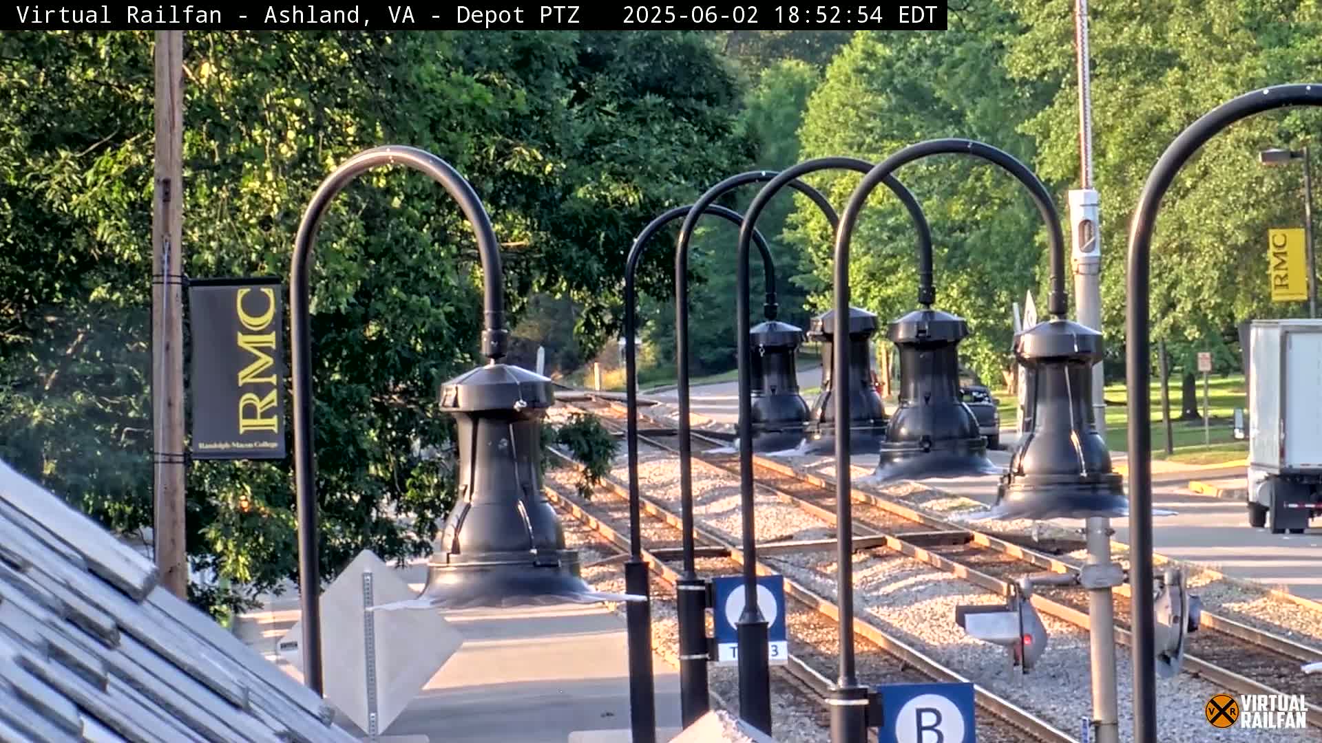 Ashland  Railroad Crossing  Live Cam -  Ashland, Hanover, Virginia, USA 