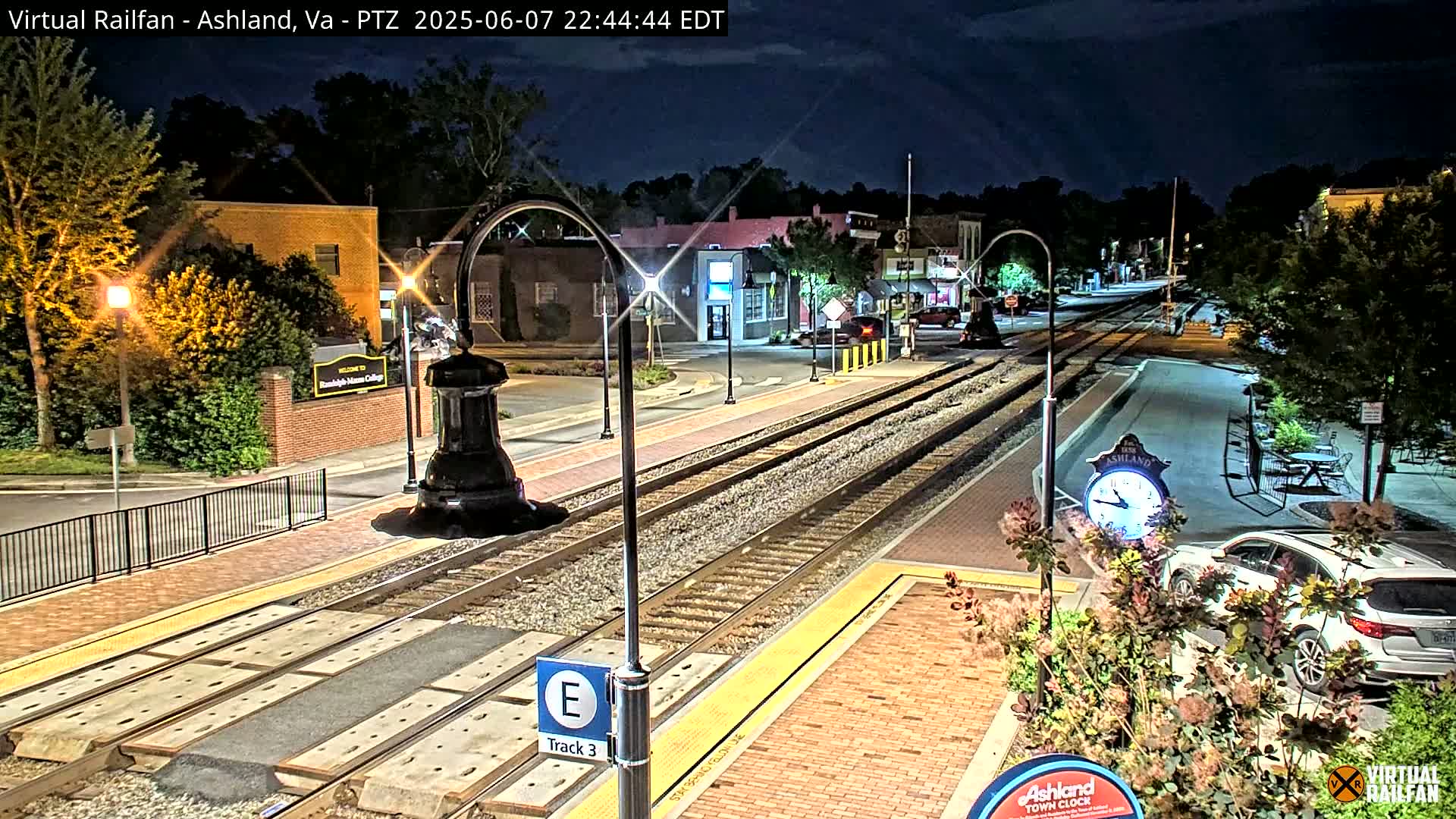 Ashland  Railroad Crossing  Live Cam -  Ashland, Hanover, Virginia, USA 