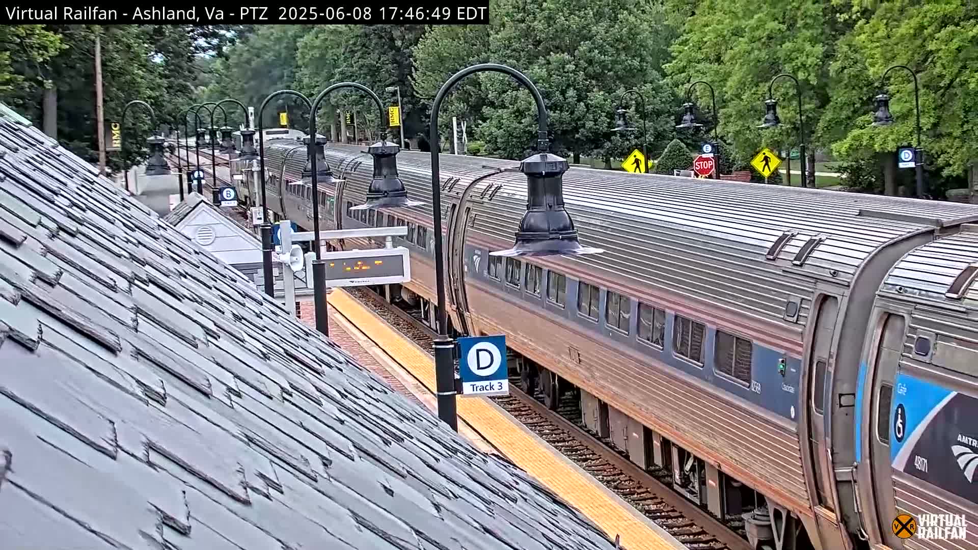 Ashland  Railroad Crossing  Live Cam -  Ashland, Hanover, Virginia, USA 