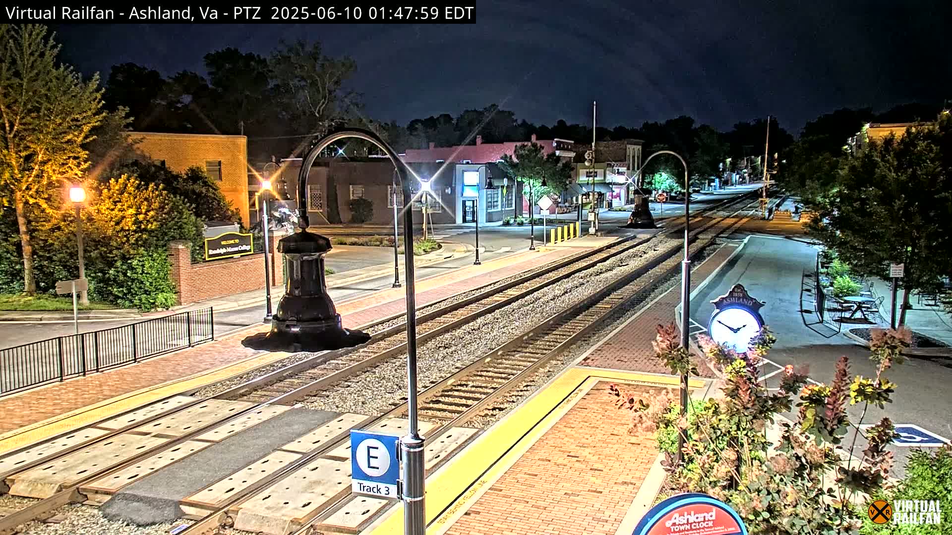 Ashland  Railroad Crossing  Live Cam -  Ashland, Hanover, Virginia, USA 