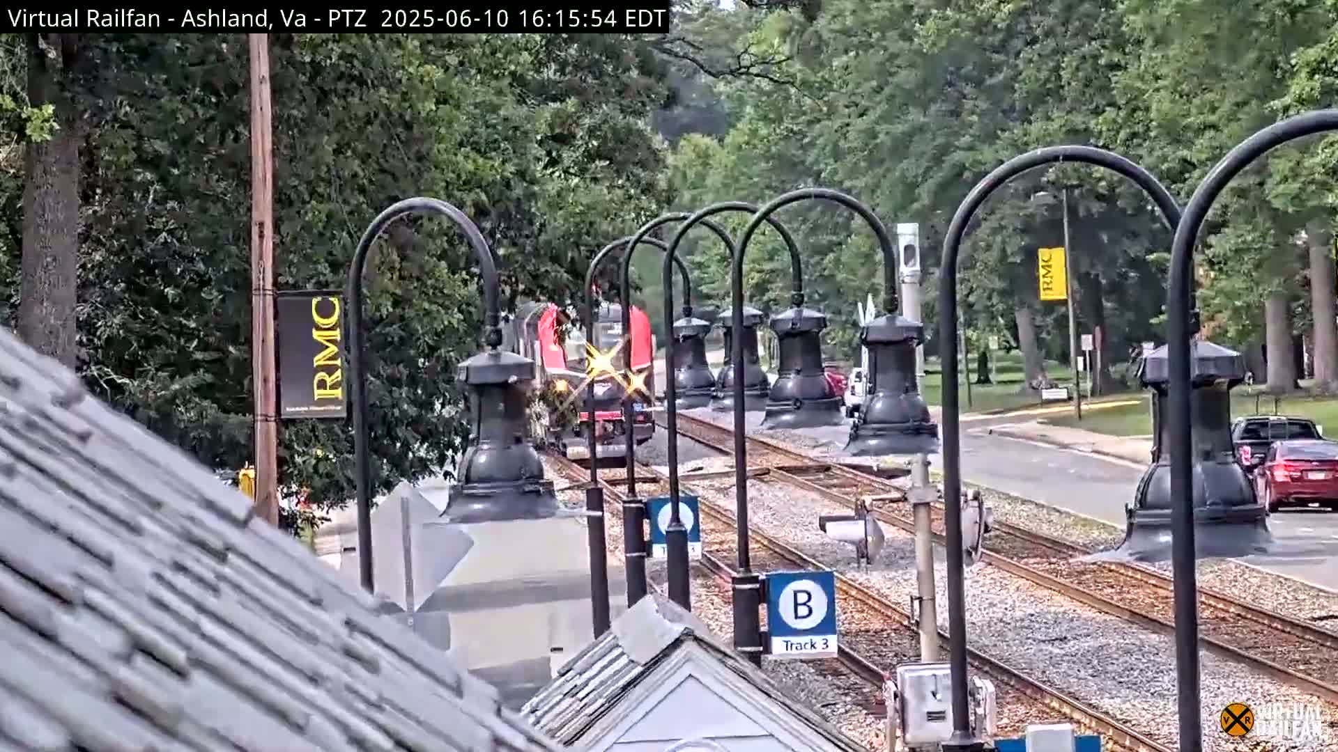 Ashland  Railroad Crossing  Live Cam -  Ashland, Hanover, Virginia, USA 