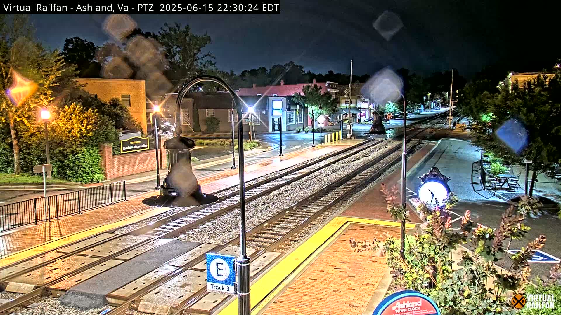 Ashland  Railroad Crossing  Live Cam -  Ashland, Hanover, Virginia, USA 