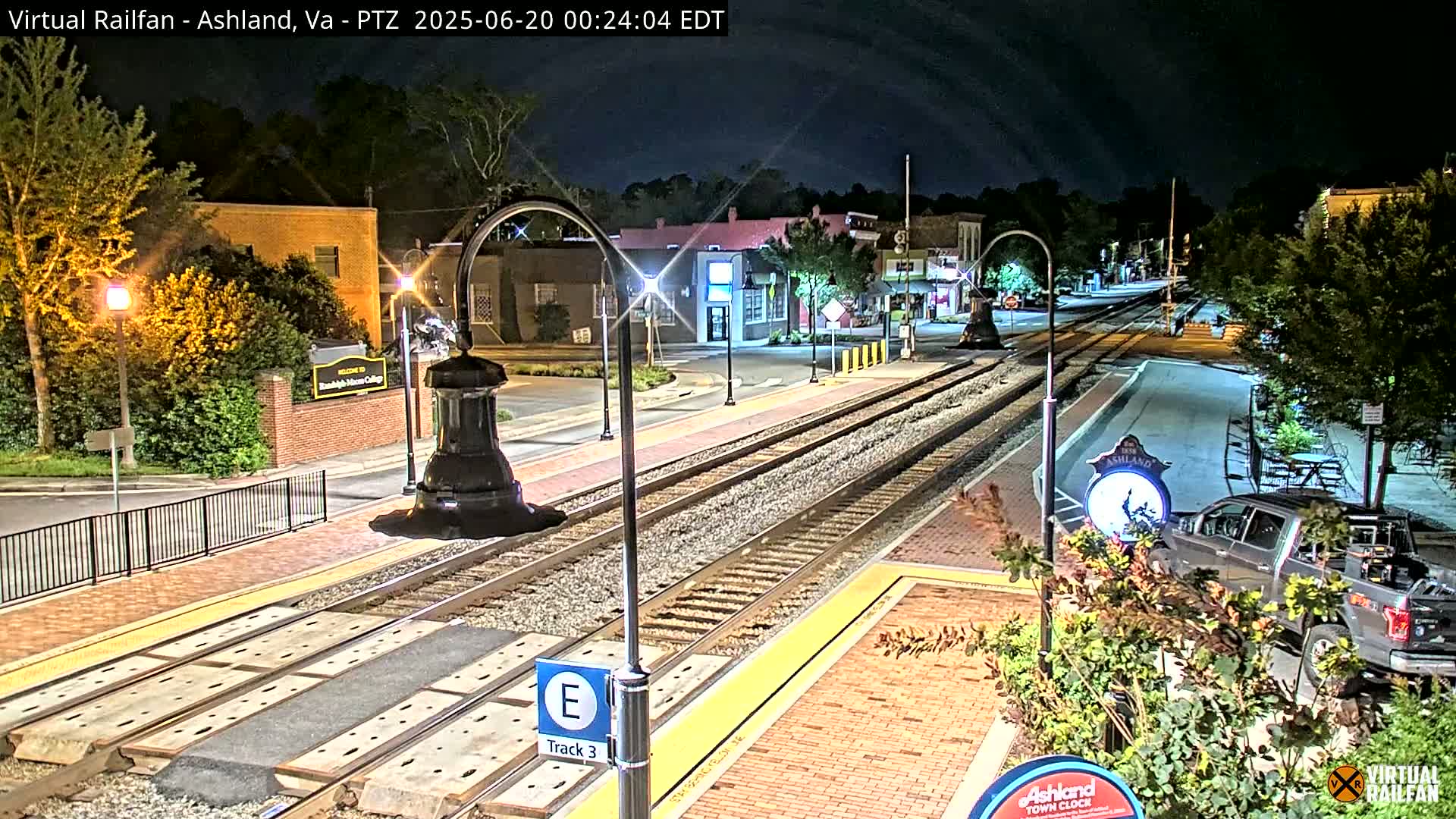 Ashland  Railroad Crossing  Live Cam -  Ashland, Hanover, Virginia, USA 