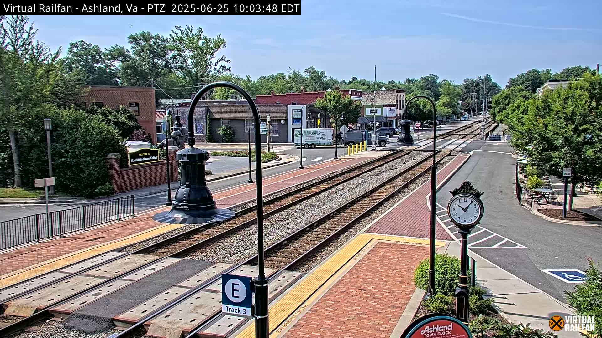 Ashland  Railroad Crossing  Live Cam -  Ashland, Hanover, Virginia, USA 