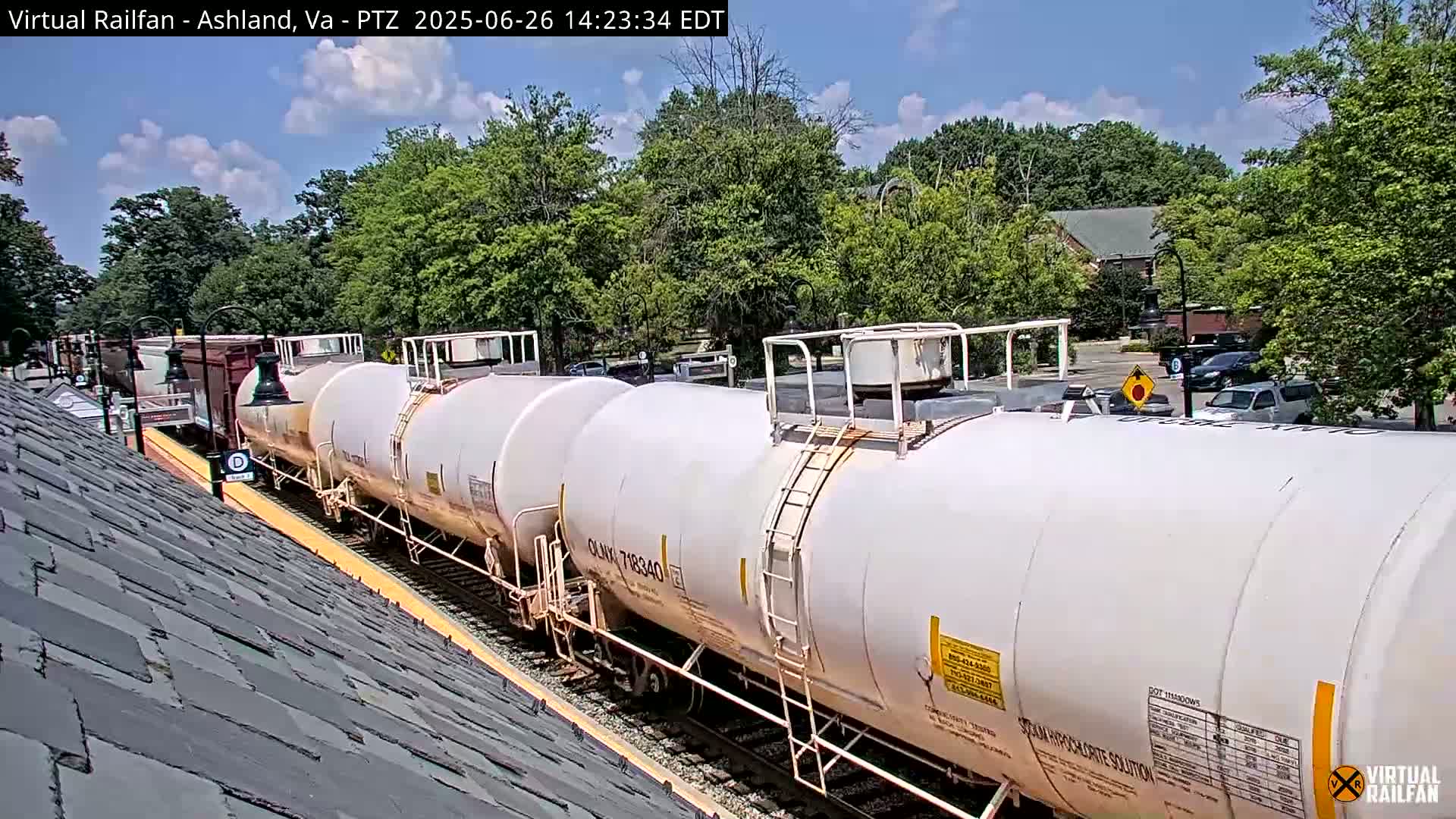 Ashland  Railroad Crossing  Live Cam -  Ashland, Hanover, Virginia, USA 