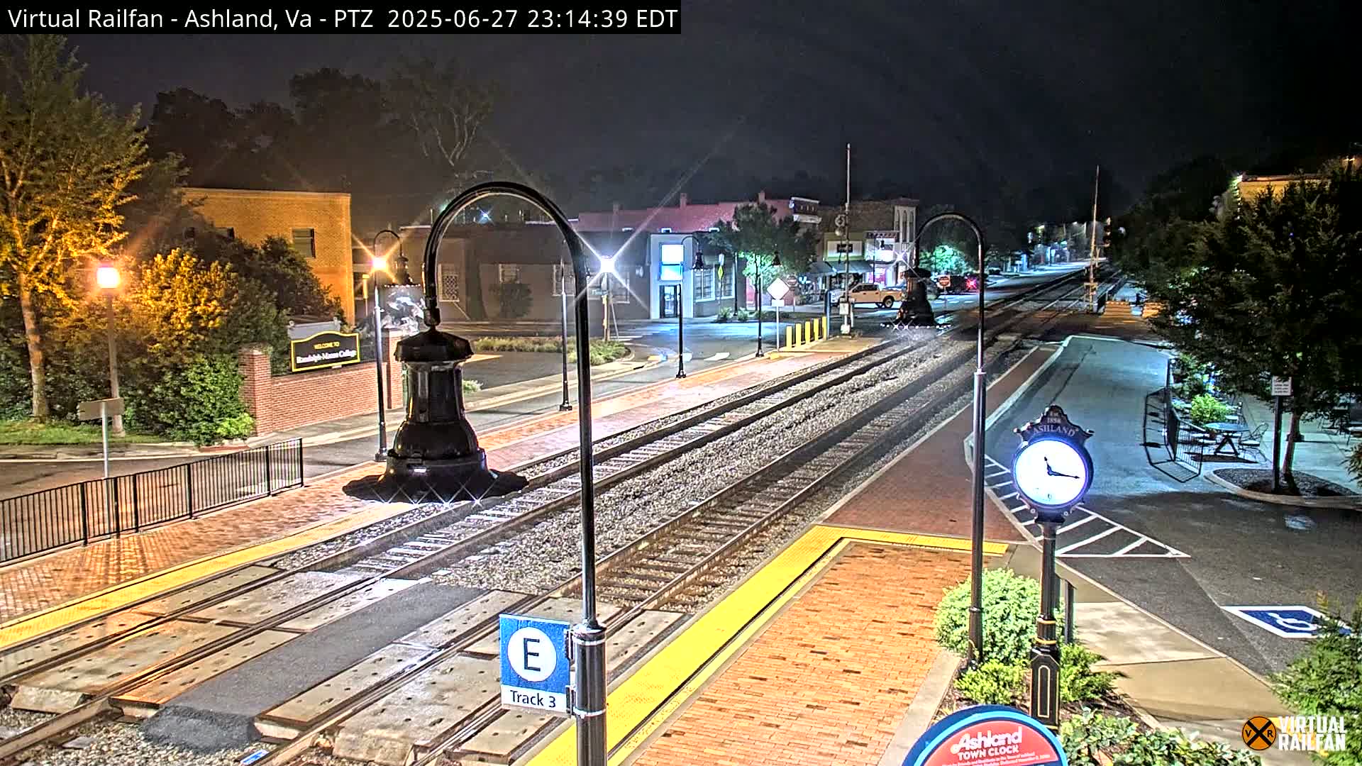Ashland  Railroad Crossing  Live Cam -  Ashland, Hanover, Virginia, USA 
