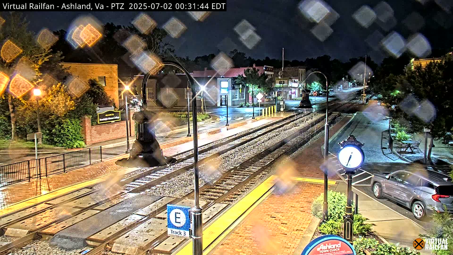 Ashland  Railroad Crossing  Live Cam -  Ashland, Hanover, Virginia, USA 