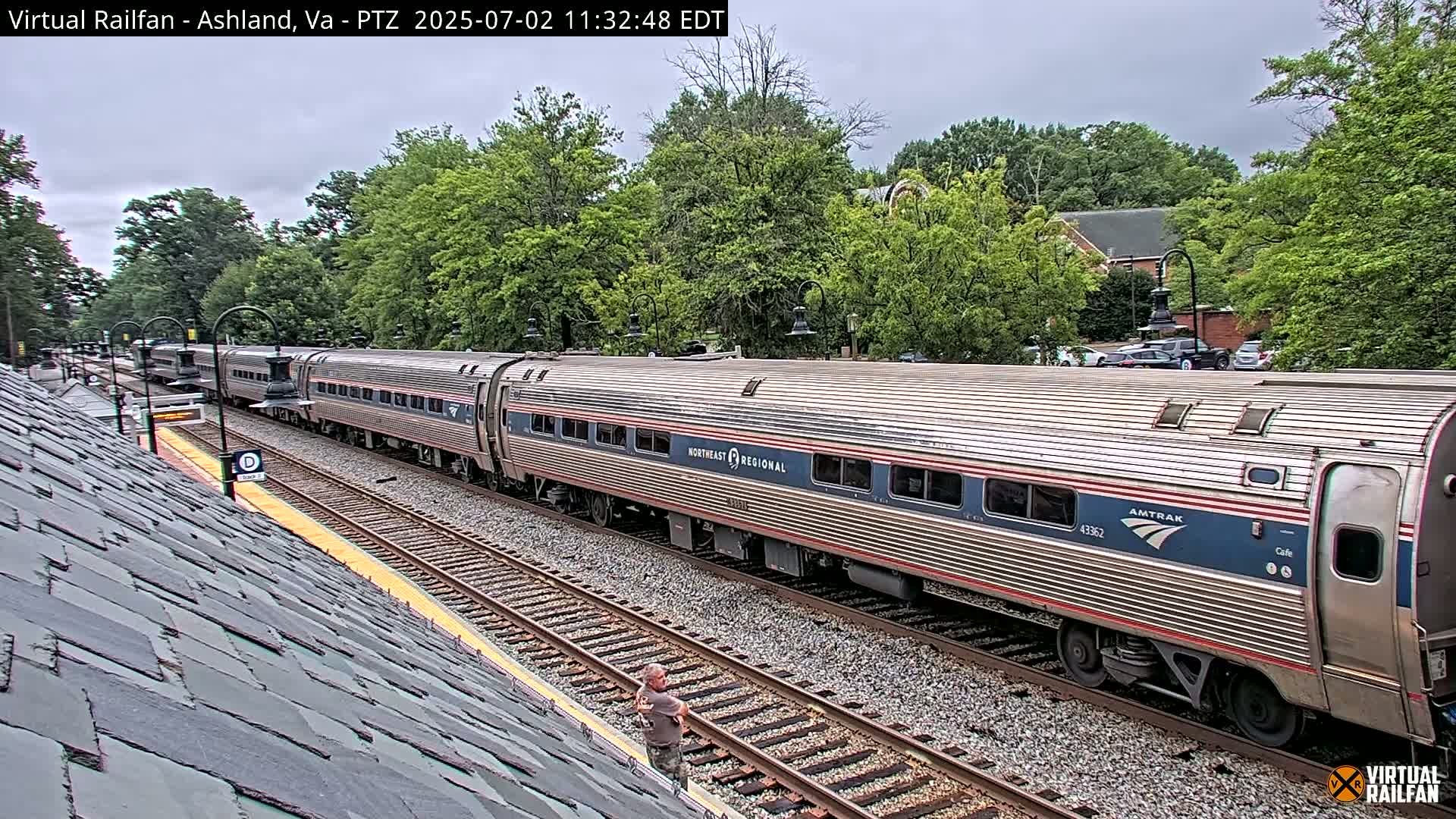Ashland  Railroad Crossing  Live Cam -  Ashland, Hanover, Virginia, USA 