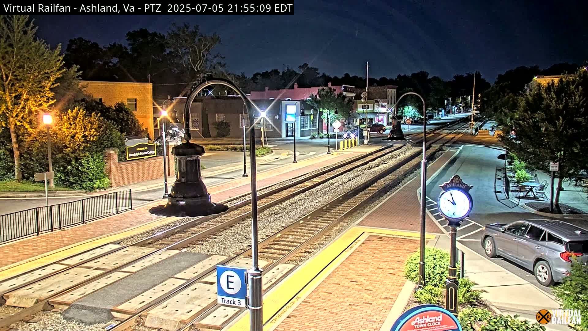 Ashland  Railroad Crossing  Live Cam -  Ashland, Hanover, Virginia, USA 