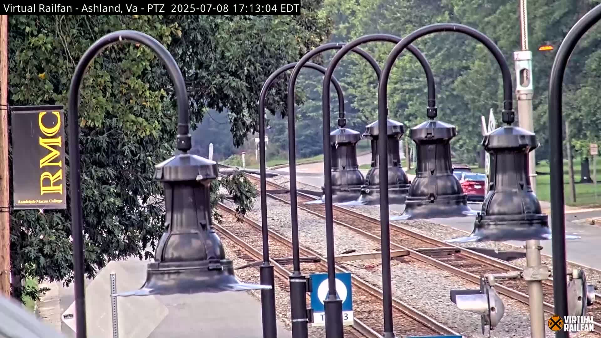 Ashland  Railroad Crossing  Live Cam -  Ashland, Hanover, Virginia, USA 