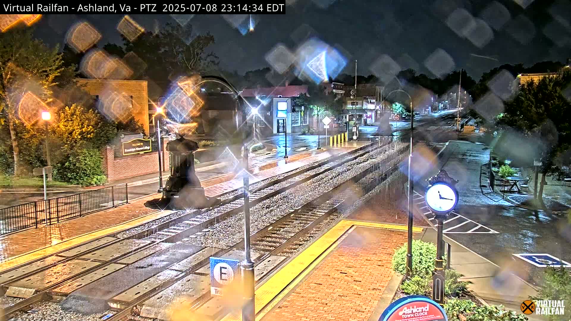 Ashland  Railroad Crossing  Live Cam -  Ashland, Hanover, Virginia, USA 