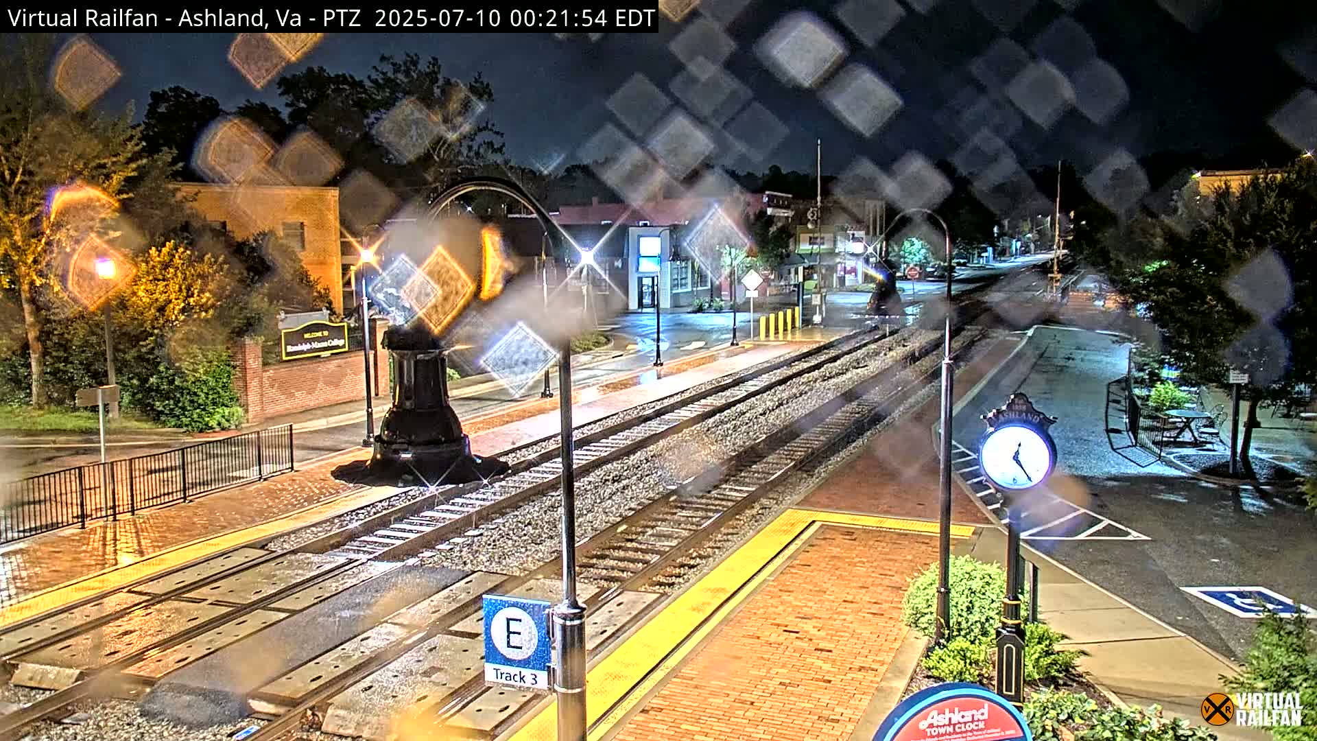 Ashland  Railroad Crossing  Live Cam -  Ashland, Hanover, Virginia, USA 