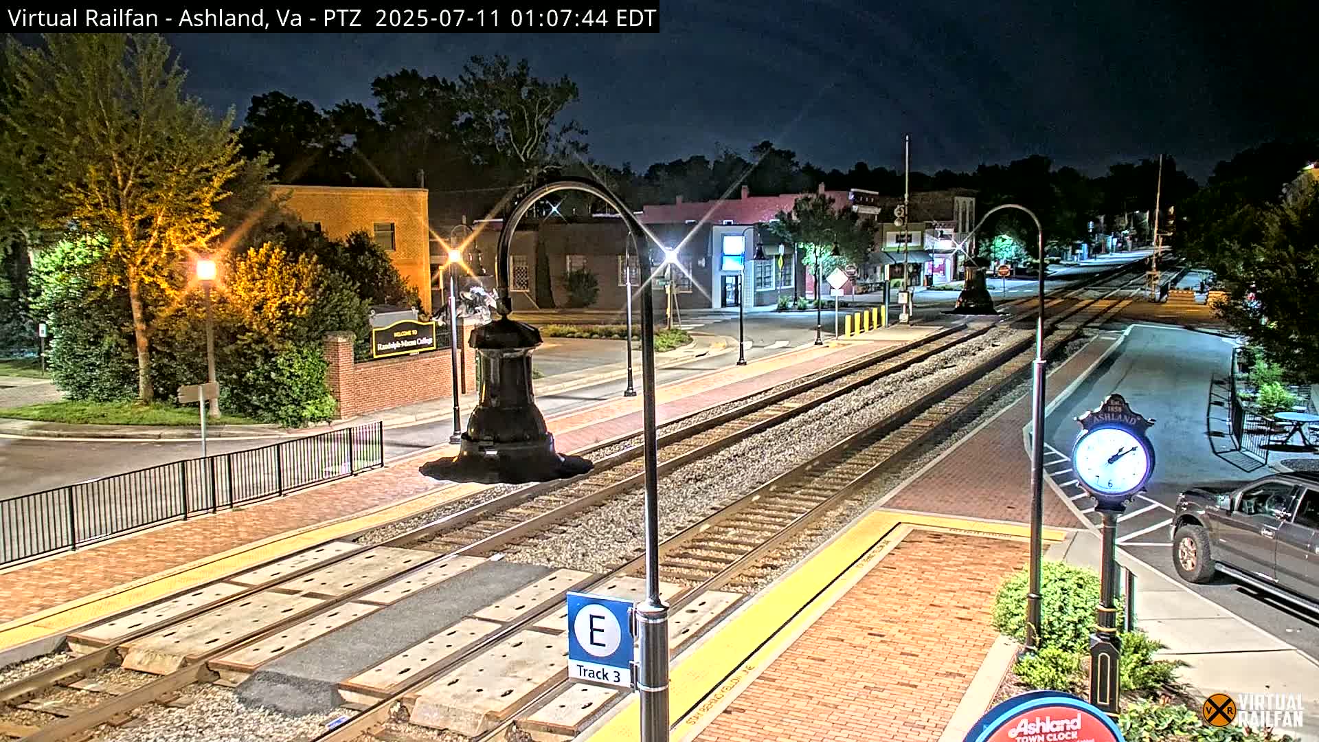 Ashland  Railroad Crossing  Live Cam -  Ashland, Hanover, Virginia, USA 