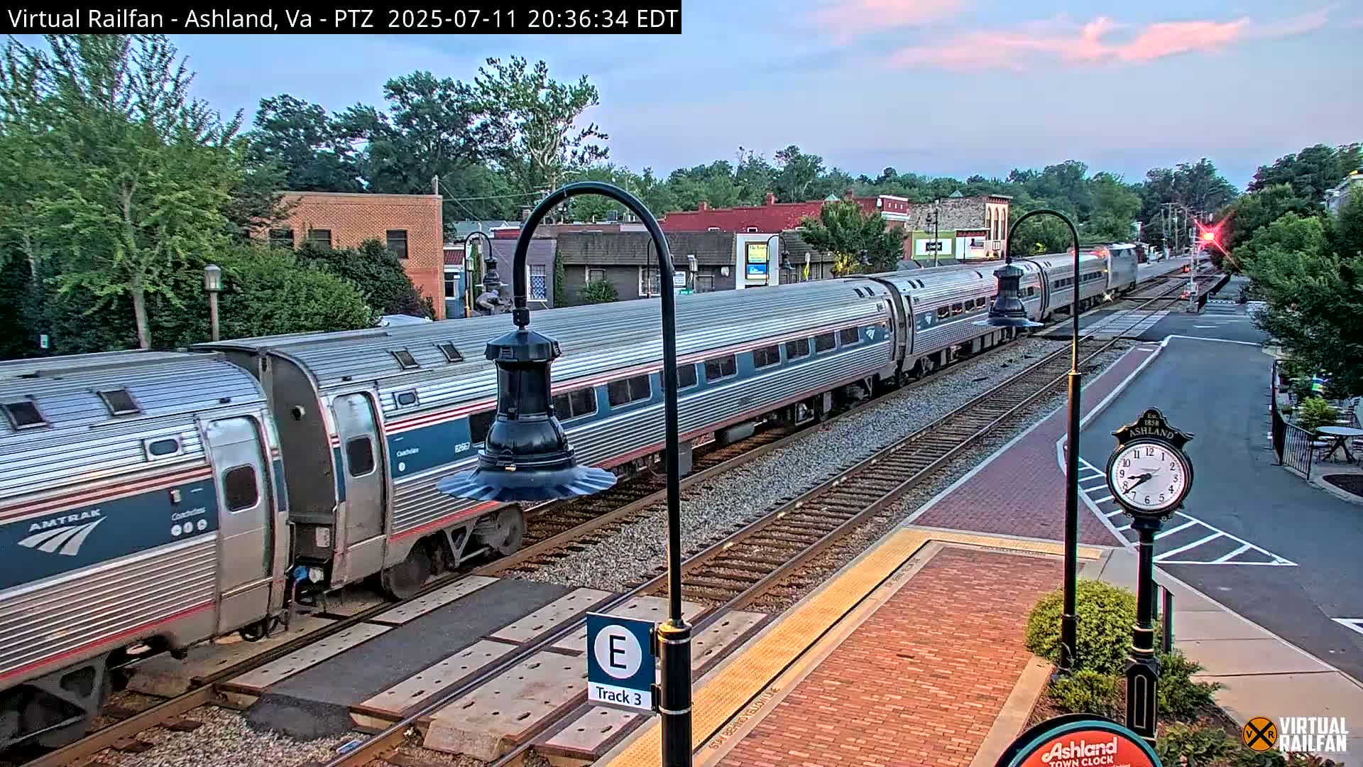 Ashland  Railroad Crossing  Live Cam -  Ashland, Hanover, Virginia, USA 