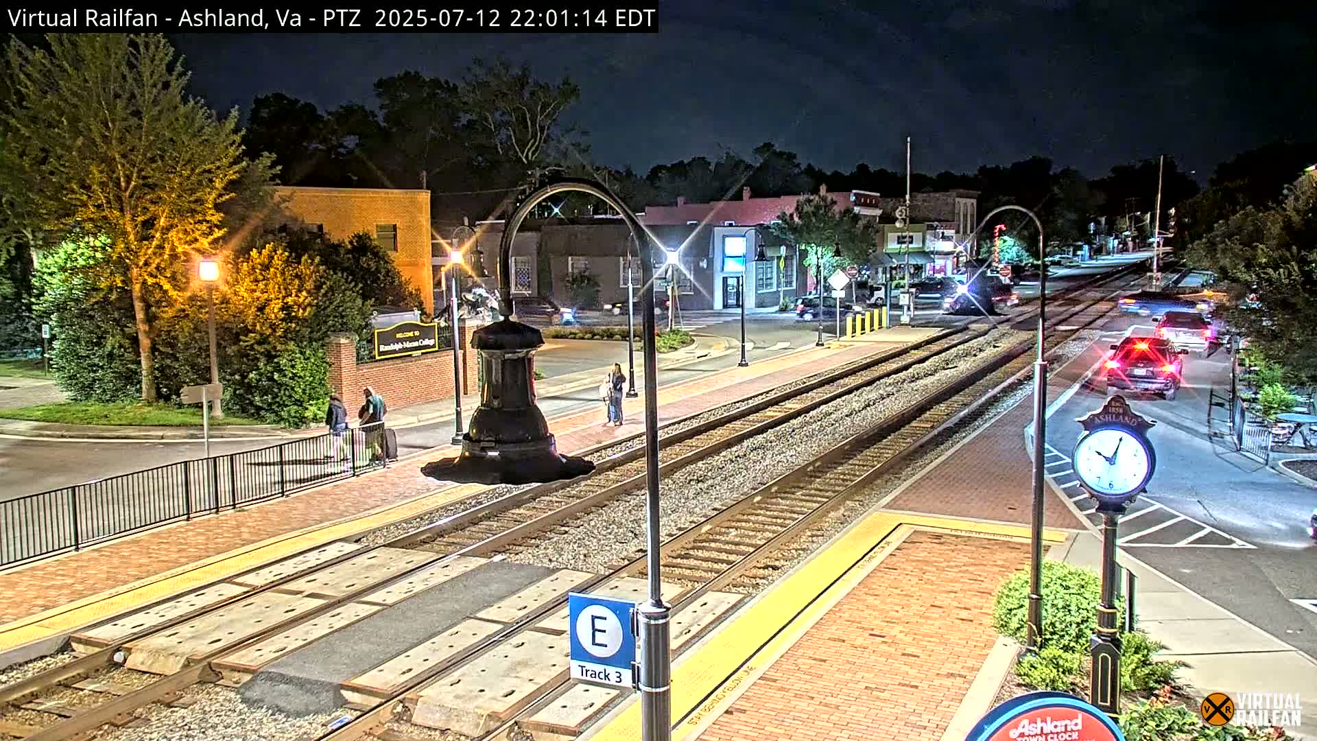 Ashland  Railroad Crossing  Live Cam -  Ashland, Hanover, Virginia, USA 