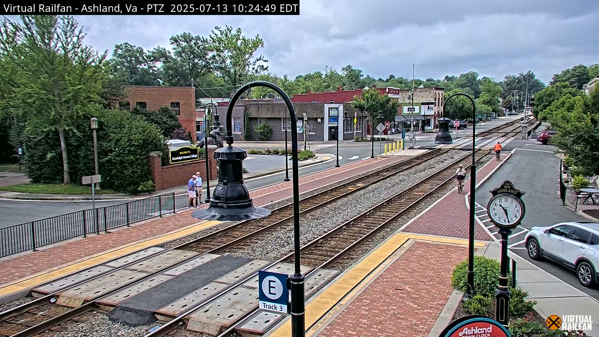 Ashland  Railroad Crossing  Live Cam -  Ashland, Hanover, Virginia, USA 