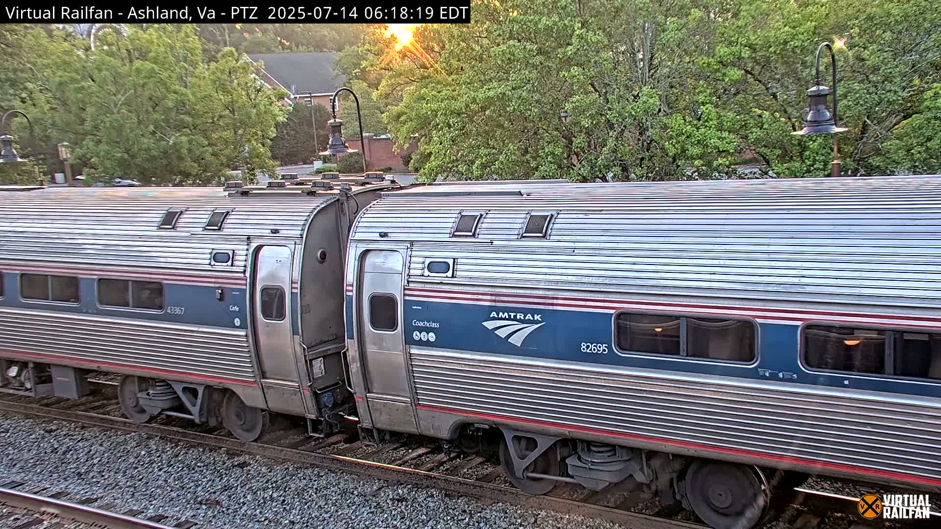 Ashland  Railroad Crossing  Live Cam -  Ashland, Hanover, Virginia, USA 