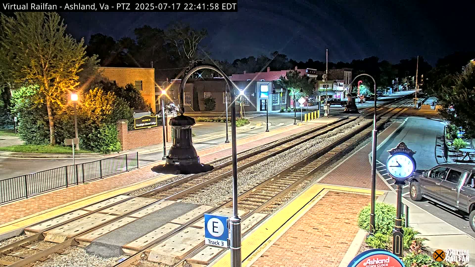 Ashland  Railroad Crossing  Live Cam -  Ashland, Hanover, Virginia, USA 