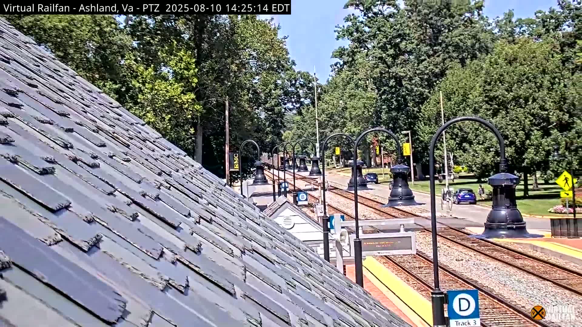 Ashland  Railroad Crossing  Live Cam -  Ashland, Hanover, Virginia, USA 