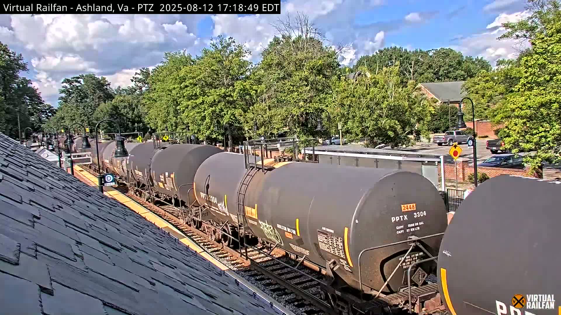 Ashland  Railroad Crossing  Live Cam -  Ashland, Hanover, Virginia, USA 