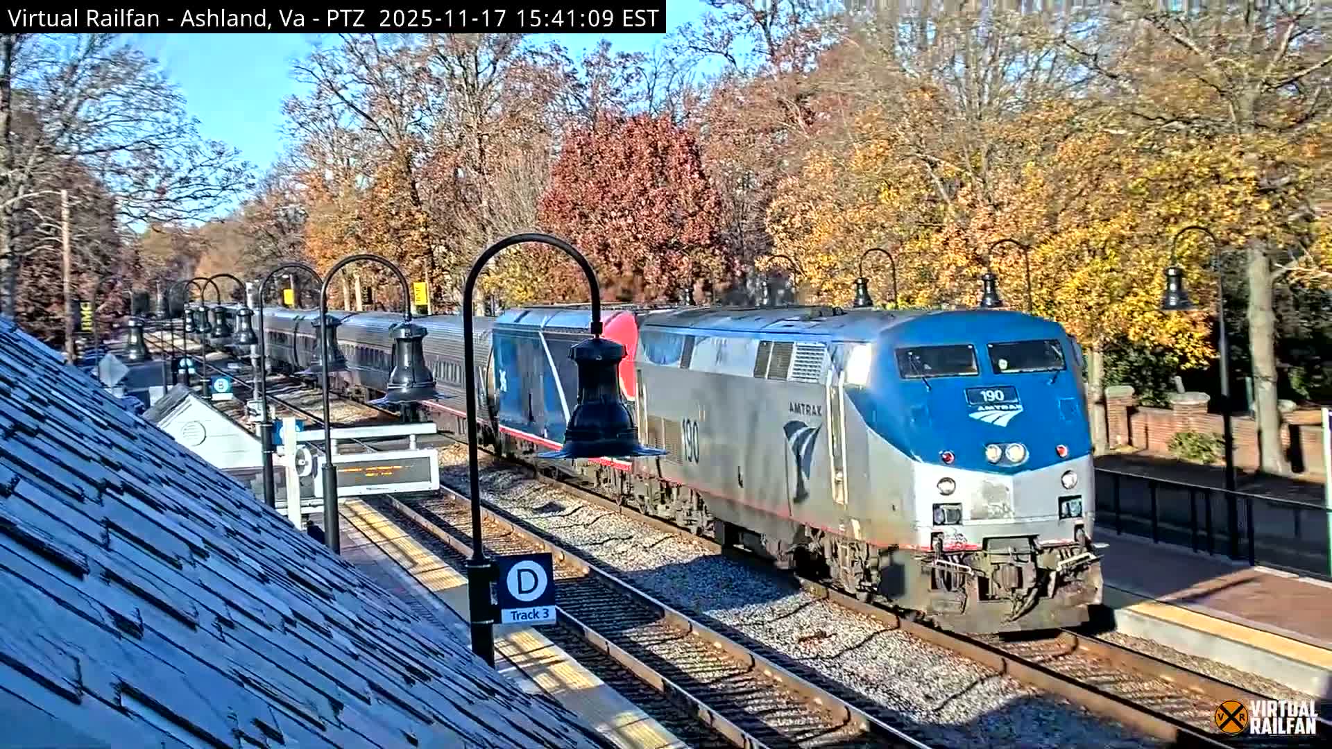Ashland  Railroad Crossing  Live Cam -  Ashland, Hanover, Virginia, USA 