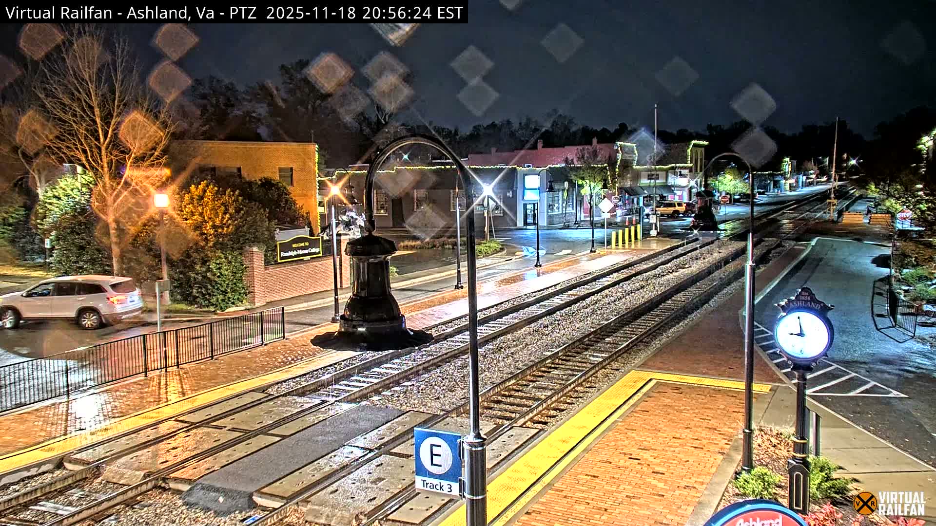 Ashland  Railroad Crossing  Live Cam -  Ashland, Hanover, Virginia, USA 