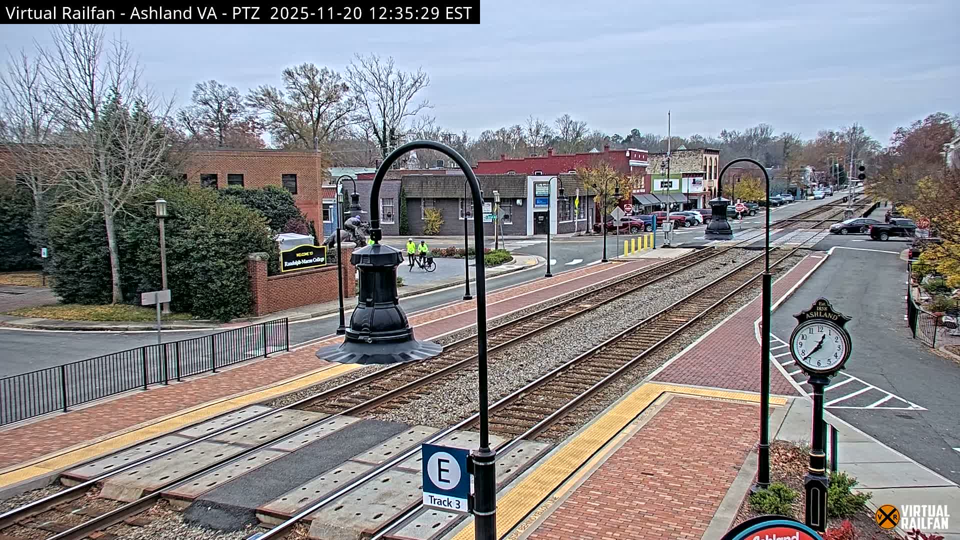 Ashland  Railroad Crossing  Live Cam -  Ashland, Hanover, Virginia, USA 