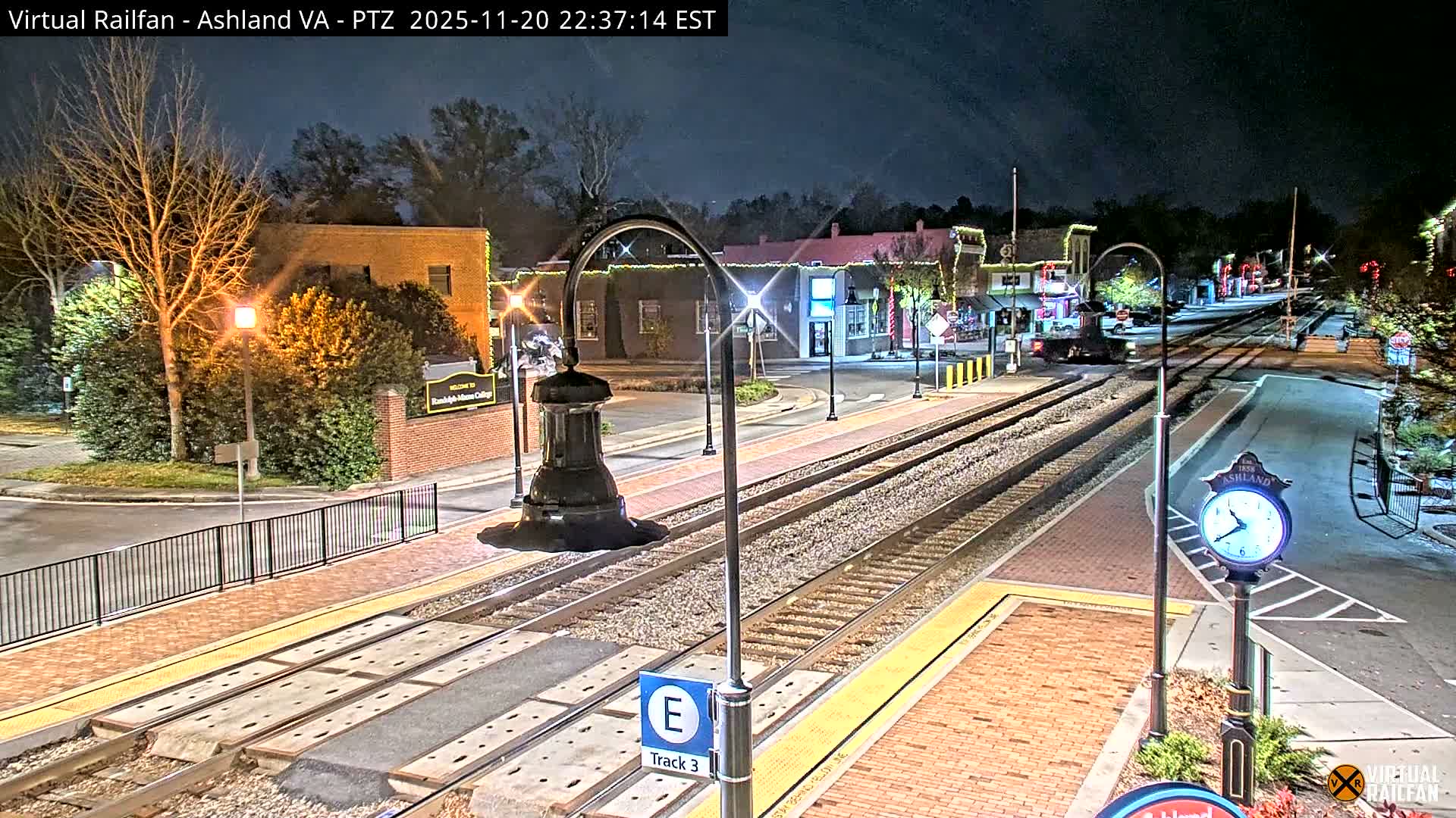 Ashland  Railroad Crossing  Live Cam -  Ashland, Hanover, Virginia, USA 