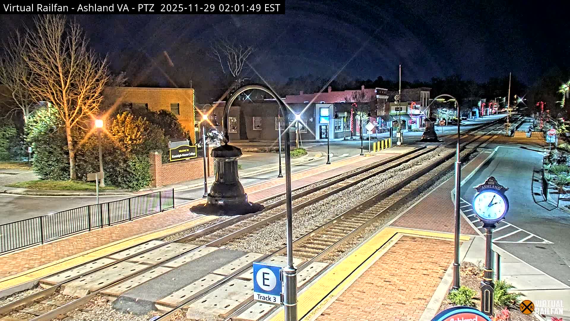 Ashland  Railroad Crossing  Live Cam -  Ashland, Hanover, Virginia, USA 