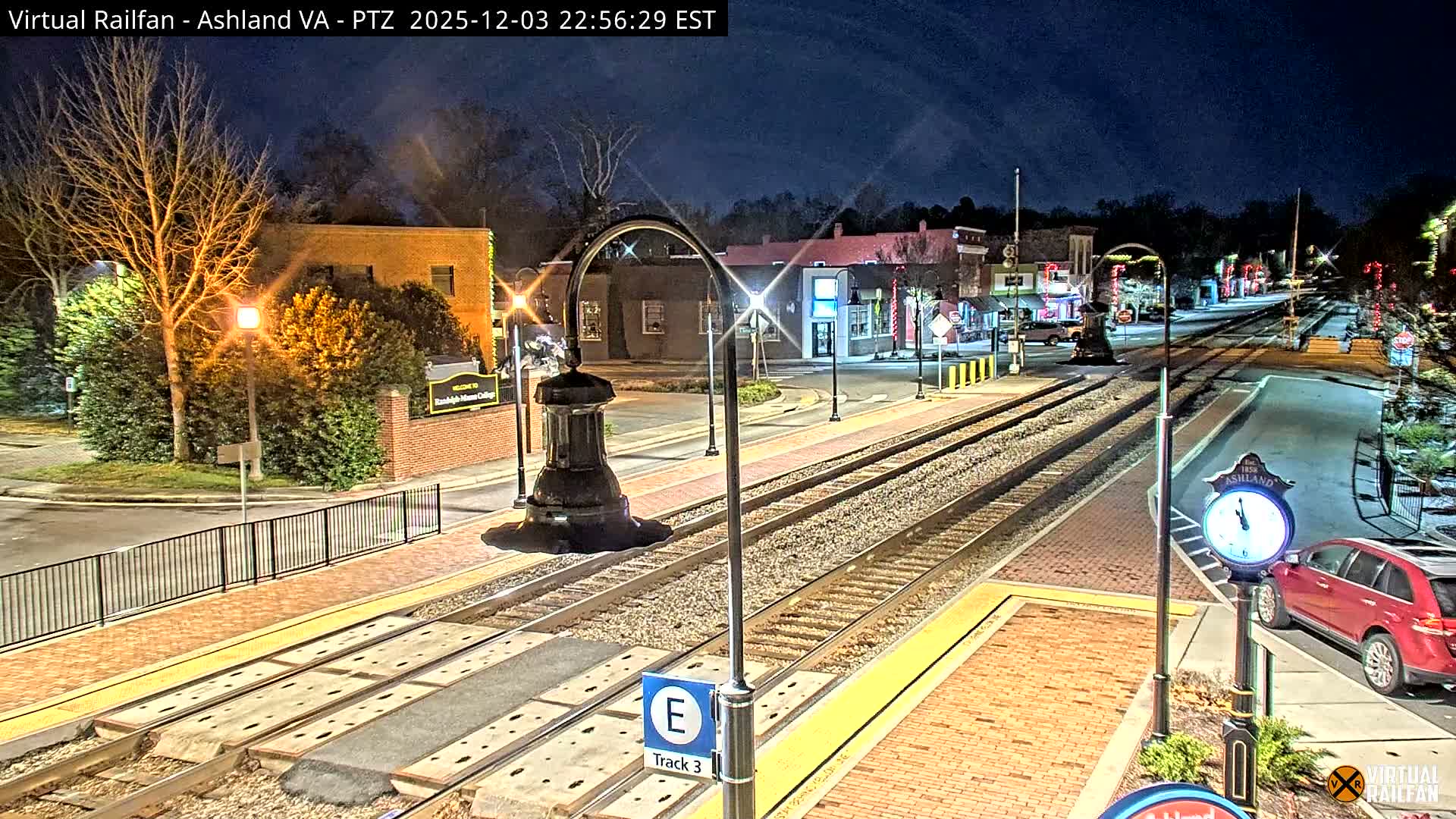 Ashland  Railroad Crossing  Live Cam -  Ashland, Hanover, Virginia, USA 
