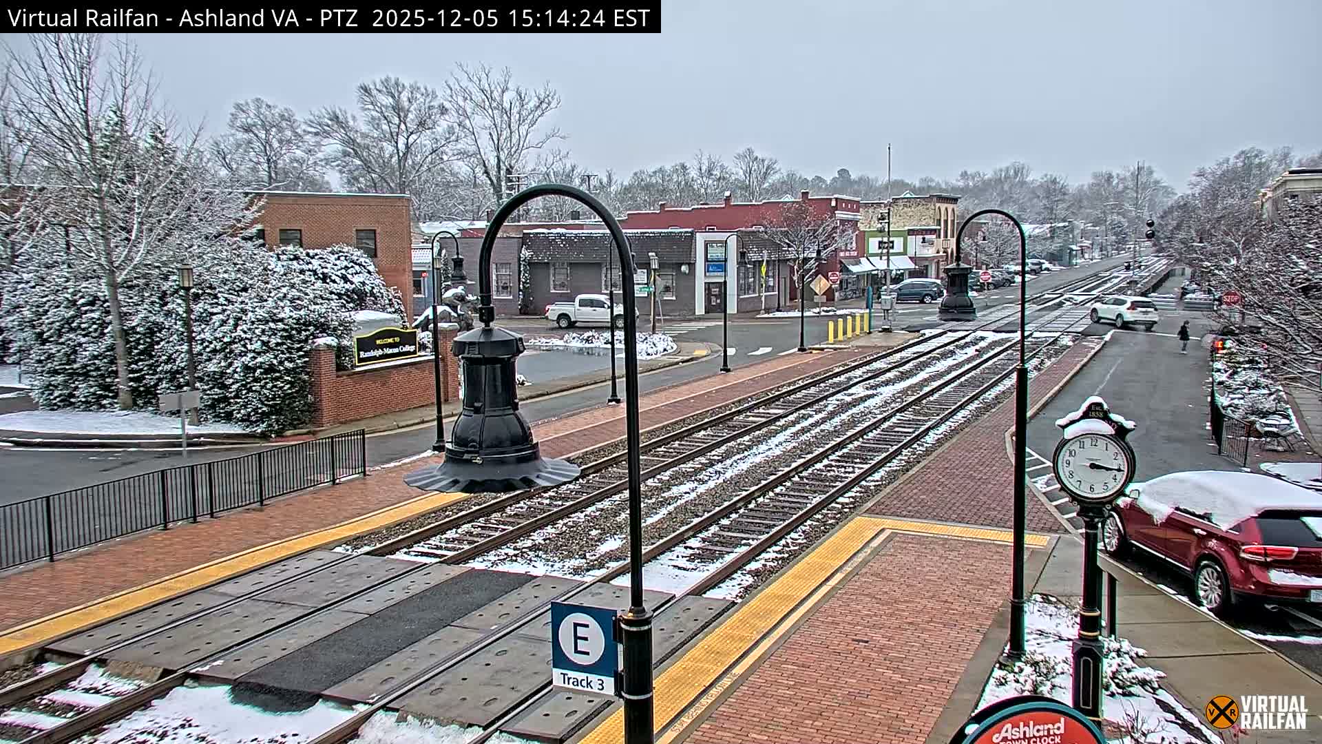 Ashland  Railroad Crossing  Live Cam -  Ashland, Hanover, Virginia, USA 