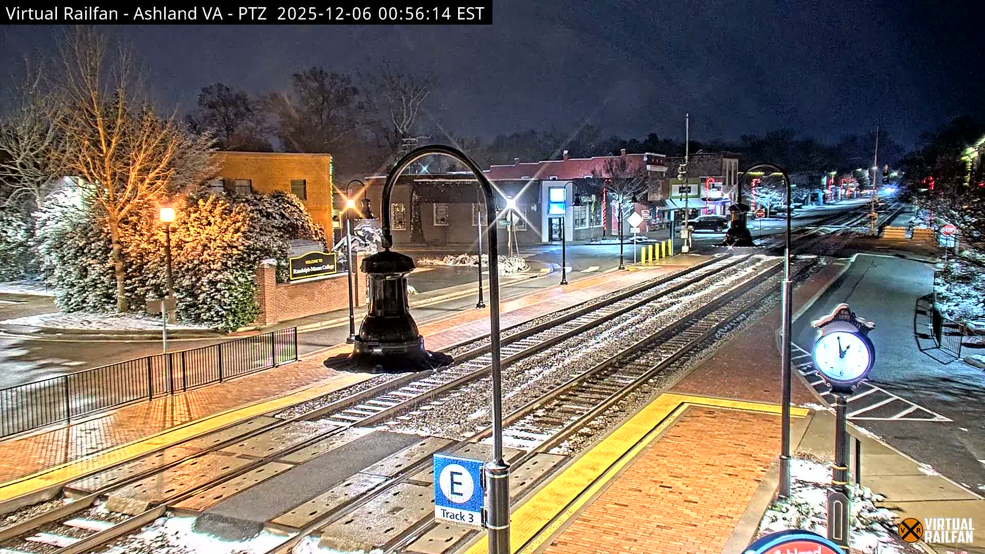 Ashland  Railroad Crossing  Live Cam -  Ashland, Hanover, Virginia, USA 