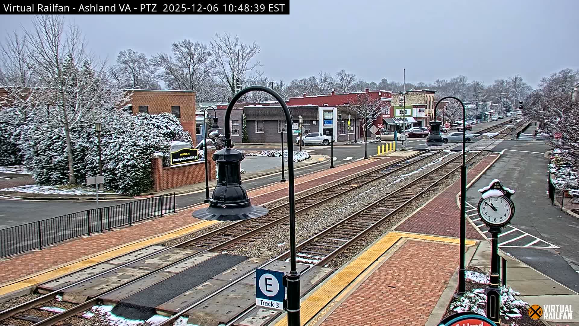 Ashland  Railroad Crossing  Live Cam -  Ashland, Hanover, Virginia, USA 