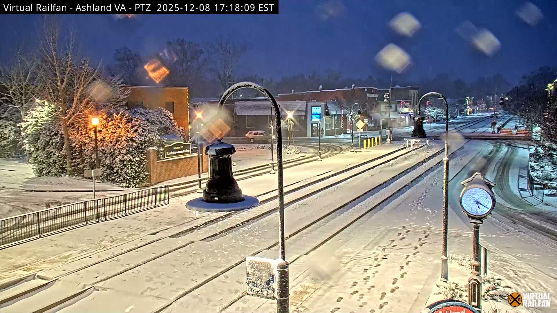 Ashland  Railroad Crossing  Live Cam -  Ashland, Hanover, Virginia, USA 