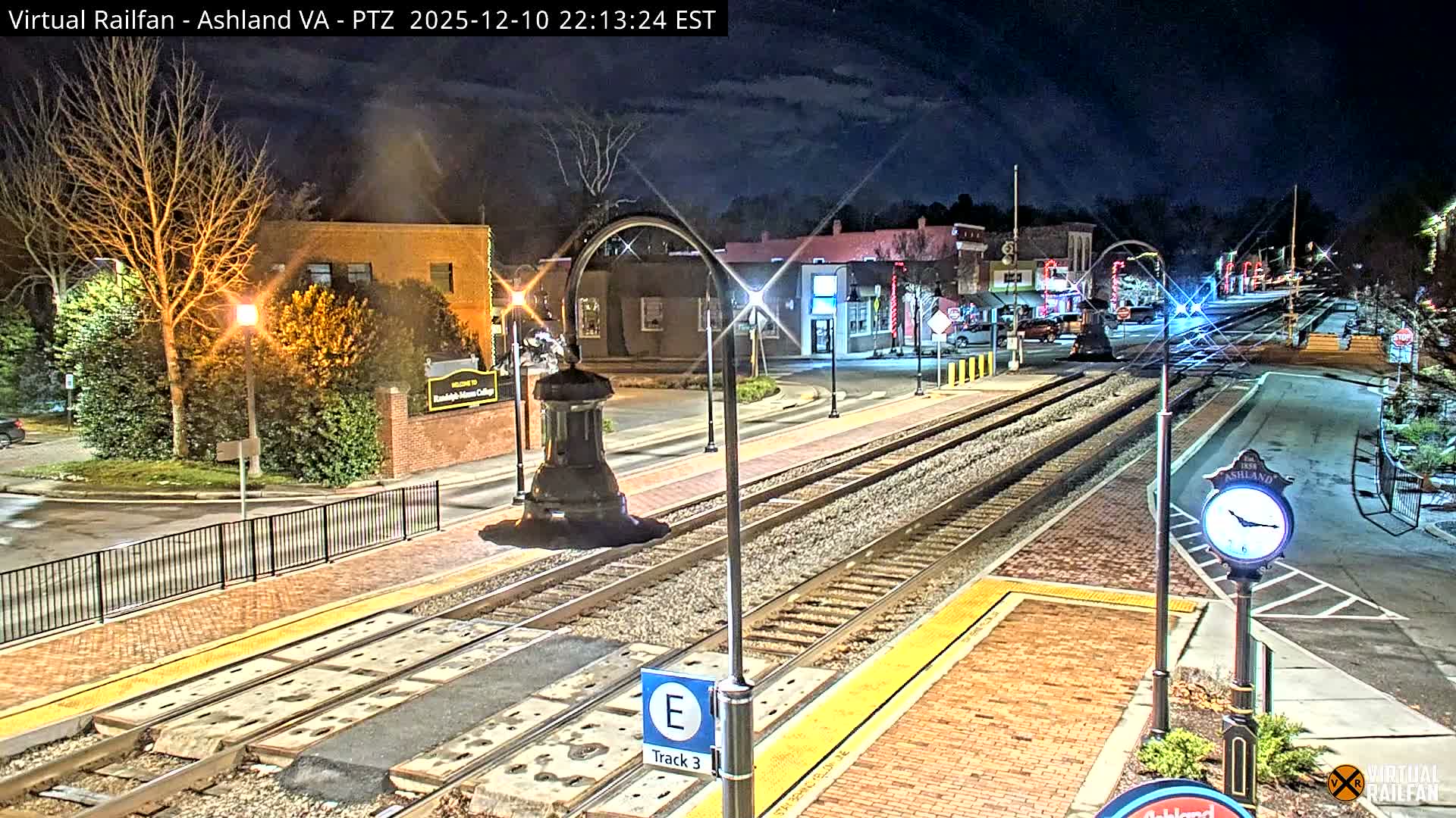 Ashland  Railroad Crossing  Live Cam -  Ashland, Hanover, Virginia, USA 